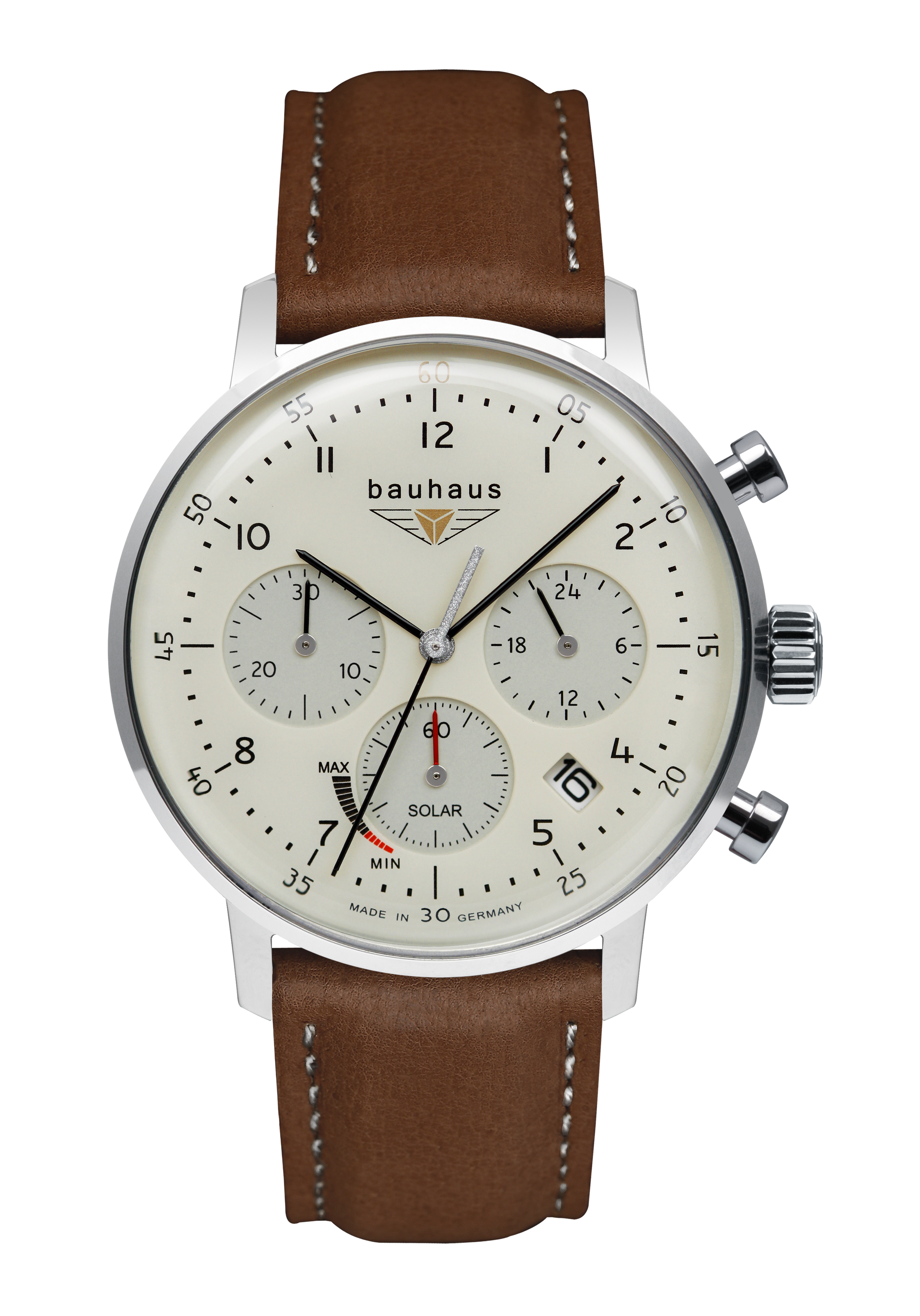 bauhaus Herrenchronograph Solar Beige 2086-5