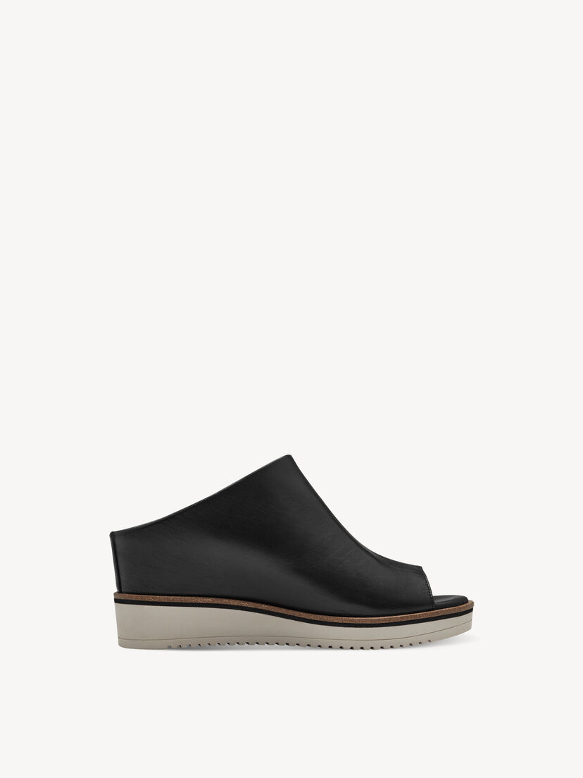 Leren Slipper - zwart