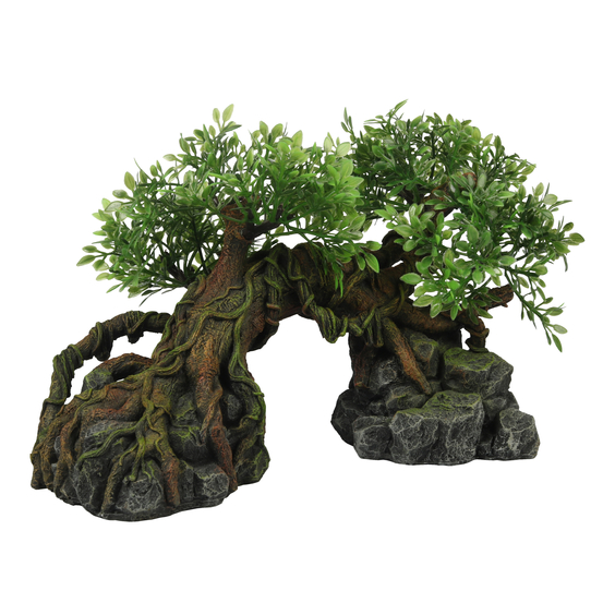 Décor arbre jungle 22.5x11.5x13cm