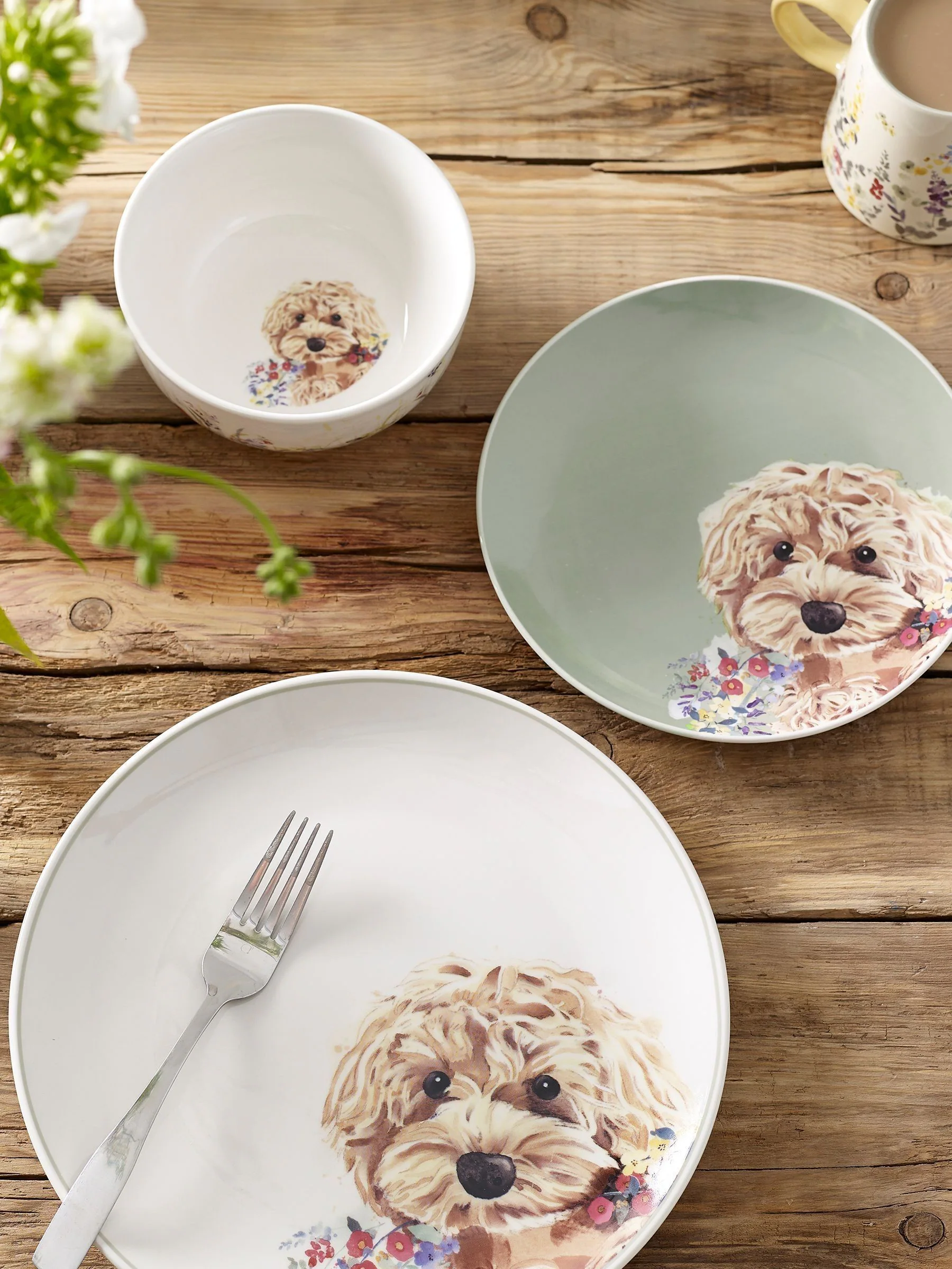 12-delige charlie de cockapoo-dinerset