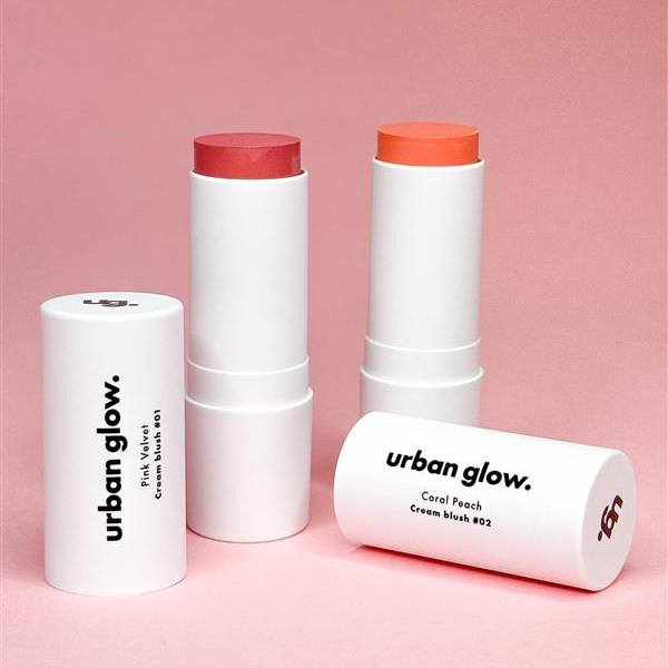 Urban Glow Coral Peach Cream Blush #02 13,5g