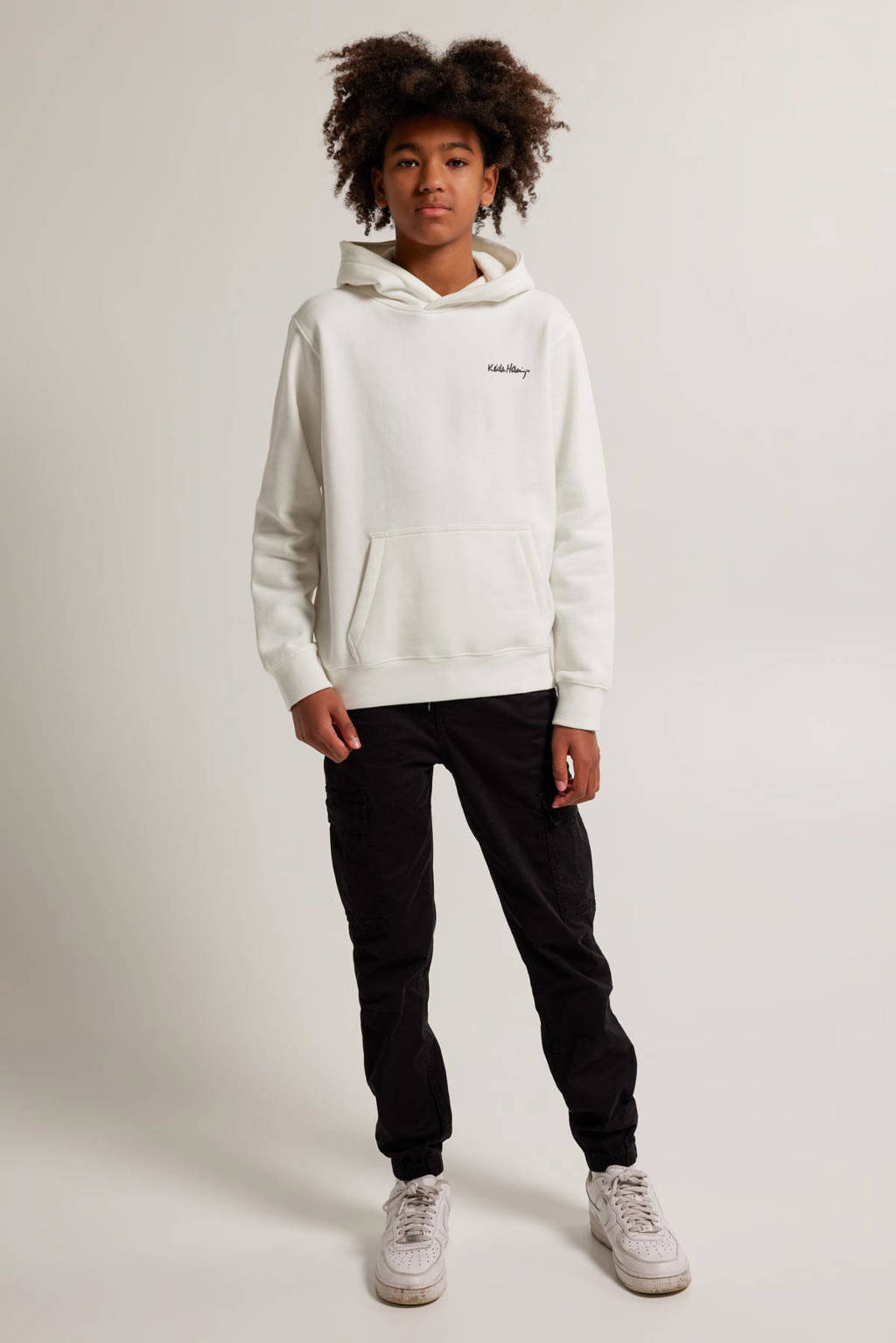 America Today slim fit cargobroek Pharrel JR zwart