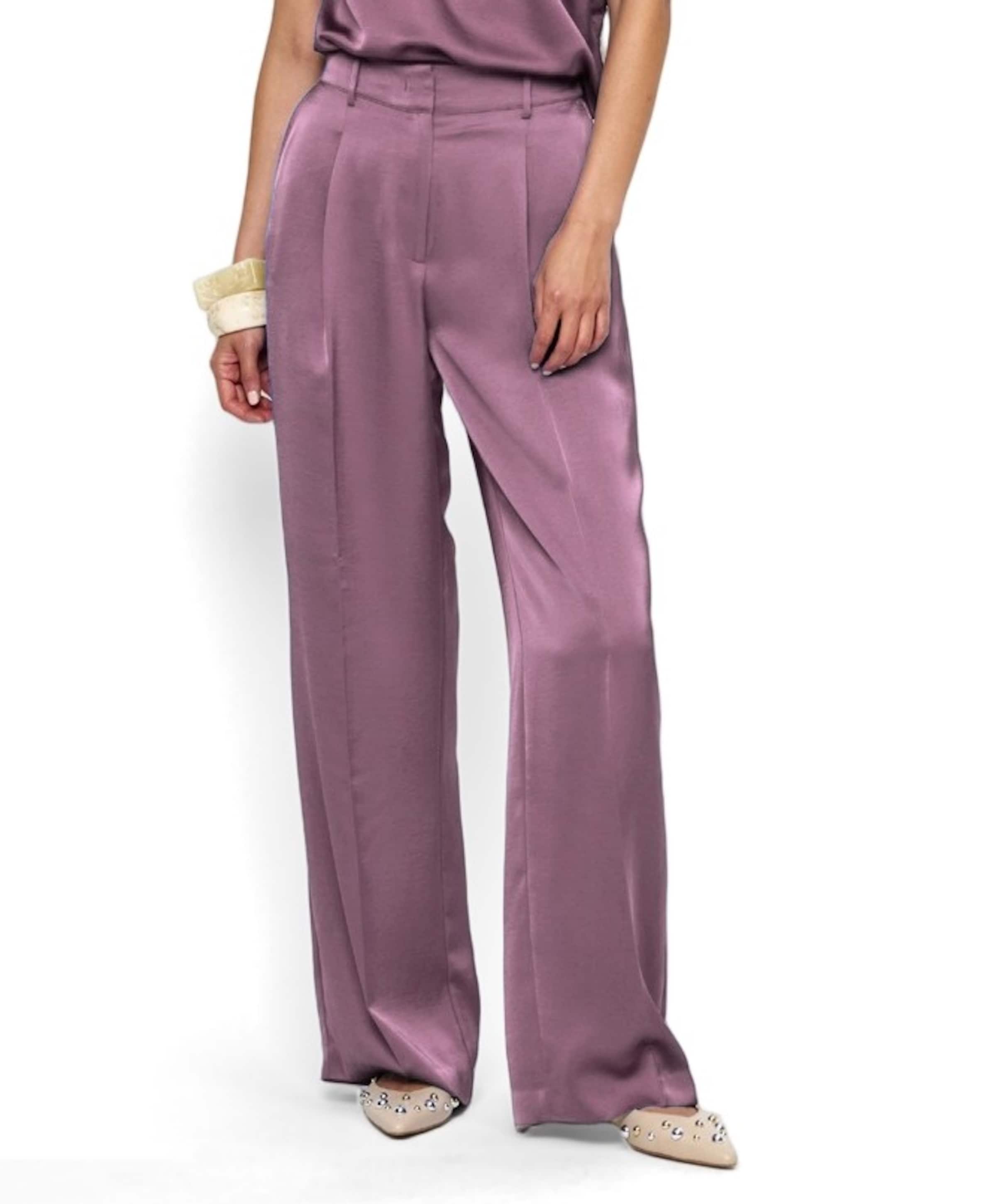 Dante6 Jules satin smart pants dames broek paars
