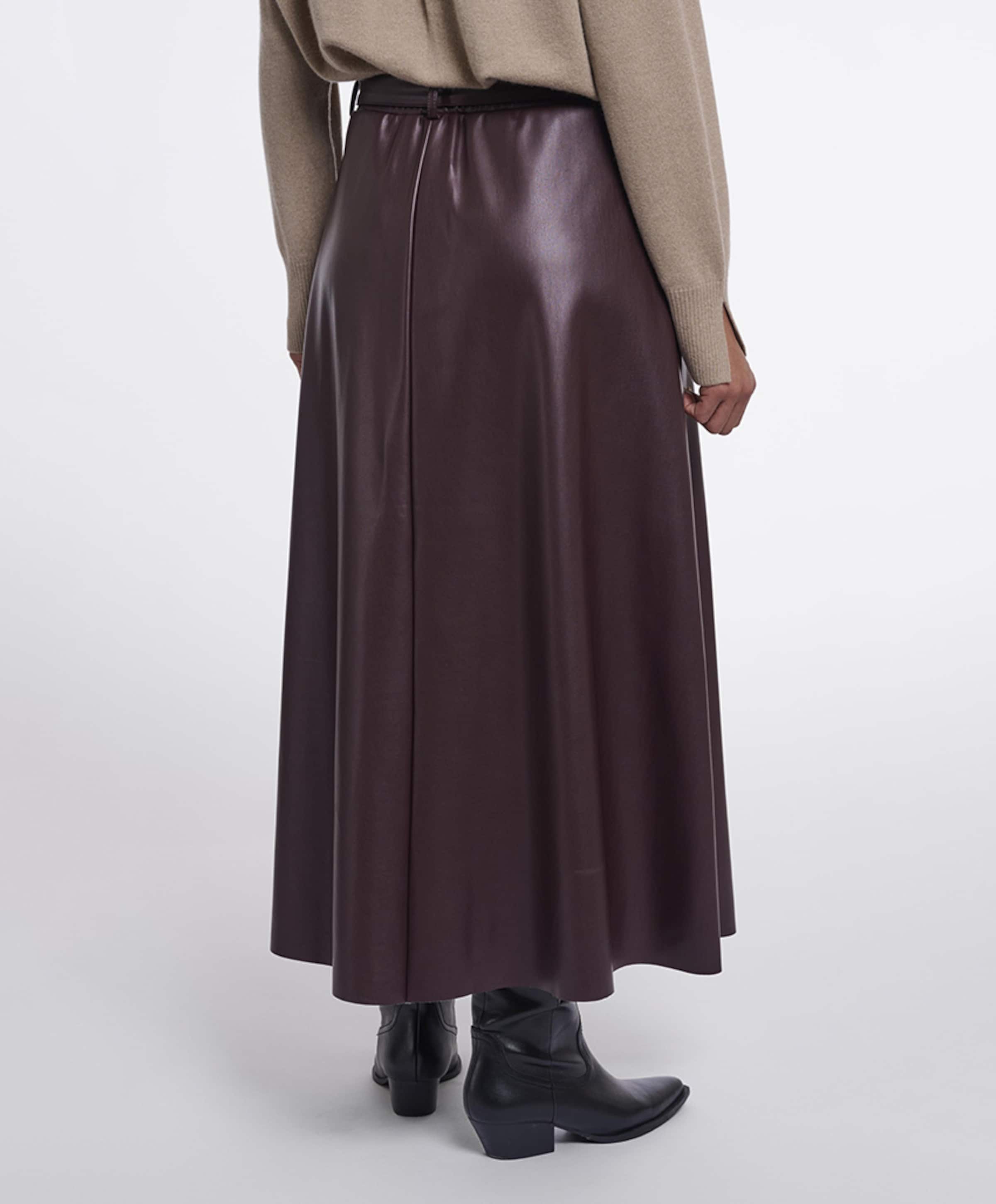 Rino & pelle Dames rok bruin