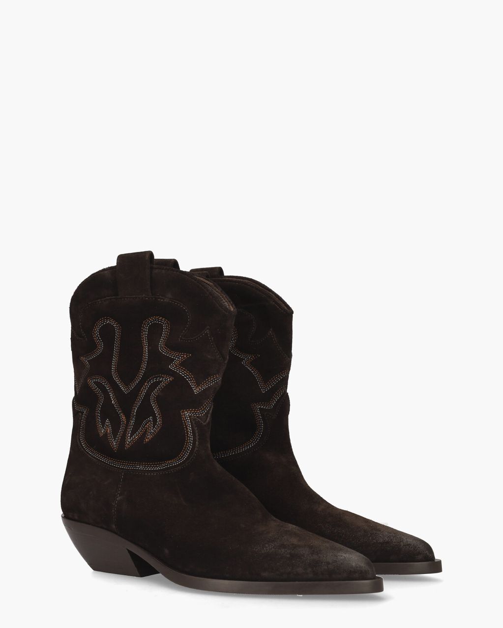 Elena Iachi E4025 Donkerbruin Dames Enkelboots