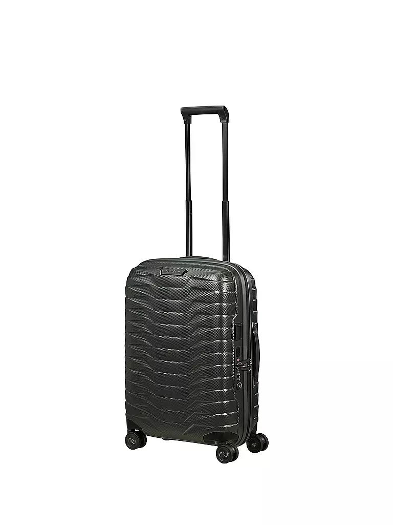 SAMSONITE Trolley Proxis Spinner 55cm Erweiterbar matt climbing  dunkelgrün