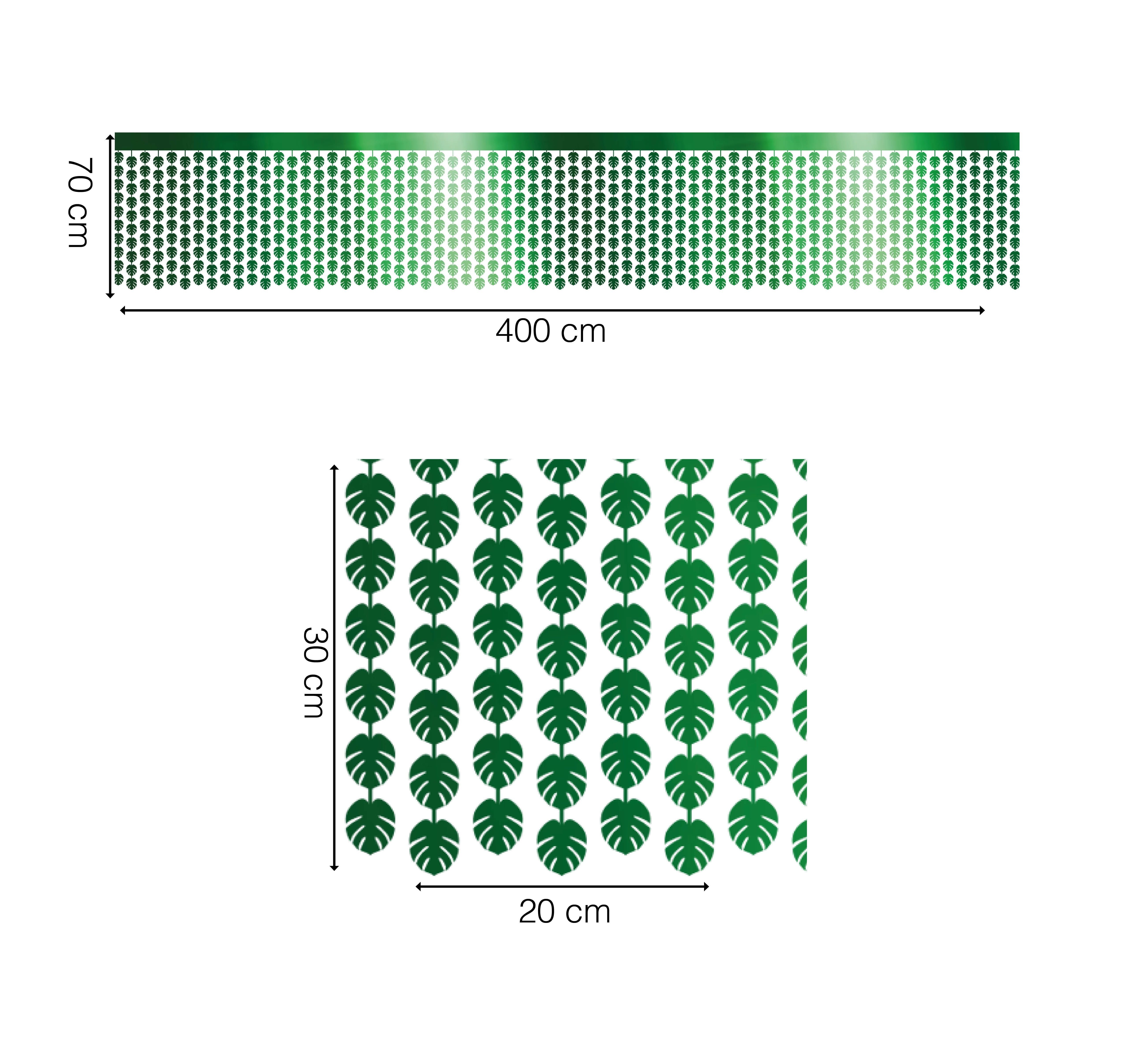 Hawaii Tafelkleed Groen Palmbladeren 4m