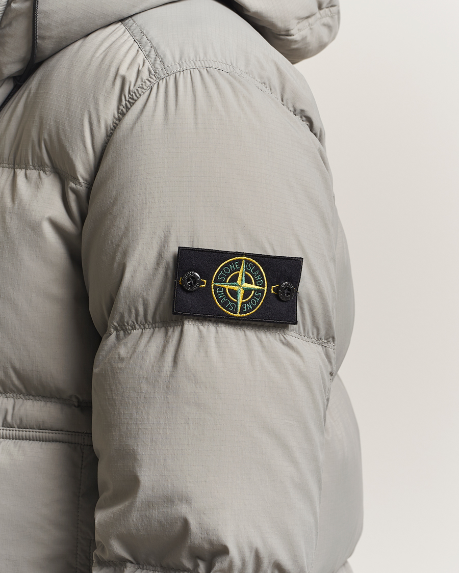 Stone Island Ripstop Cordura Padded Down Parka Cement