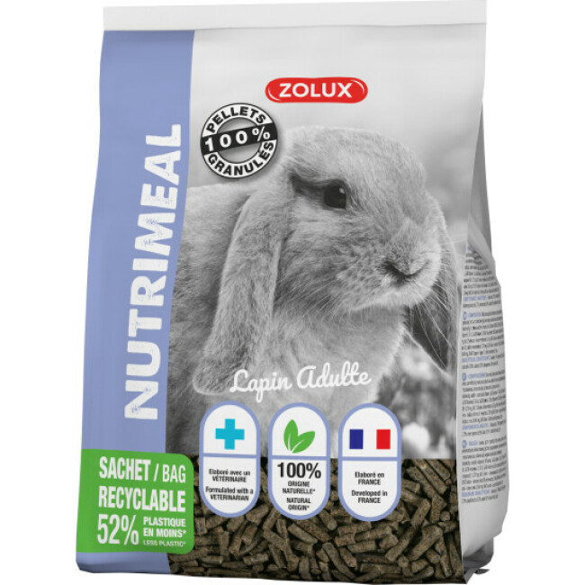 Aliment complet Granulés Nutrimeal Zolux pour lapin nain Adulte
