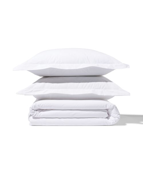 housse de couette percale 200x200/220 blanc