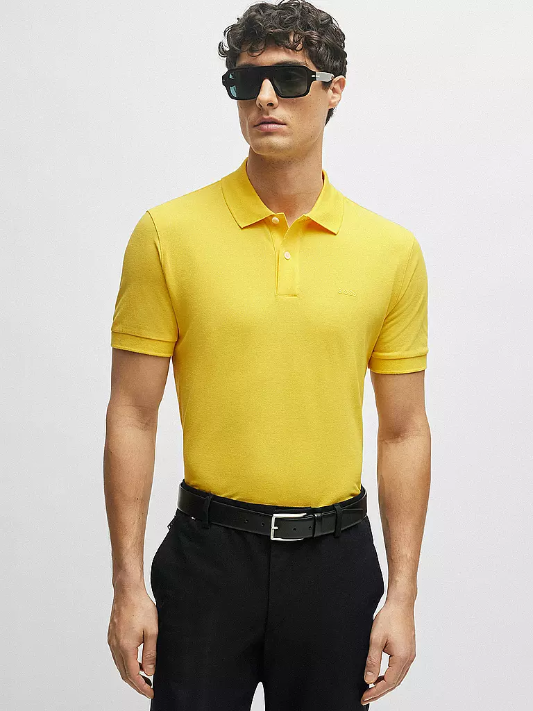 BOSS Poloshirt Regular Fit PALLAS gelb
