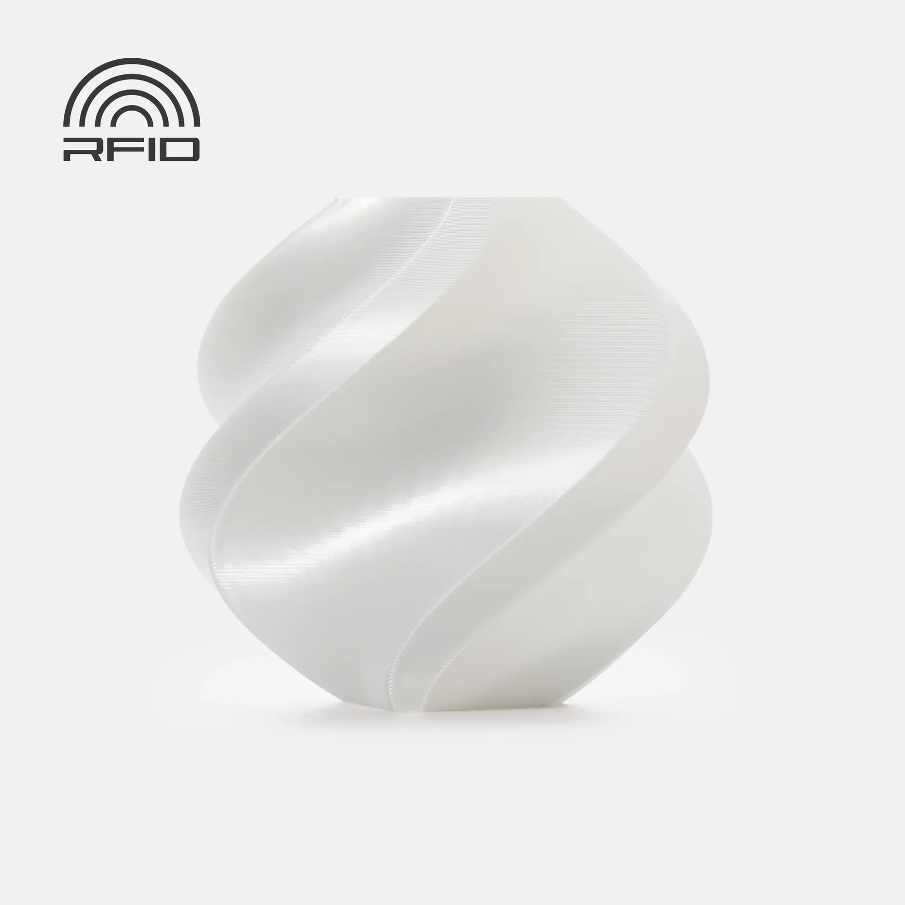 Bambu Lab  PLA Silk+ White, Spule (1.000 g)    Seidenglanz in White