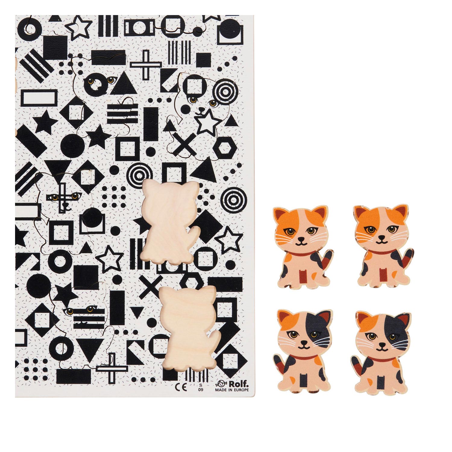 Rolf - Houten Legpuzzel Dierenfamilie, 20st.