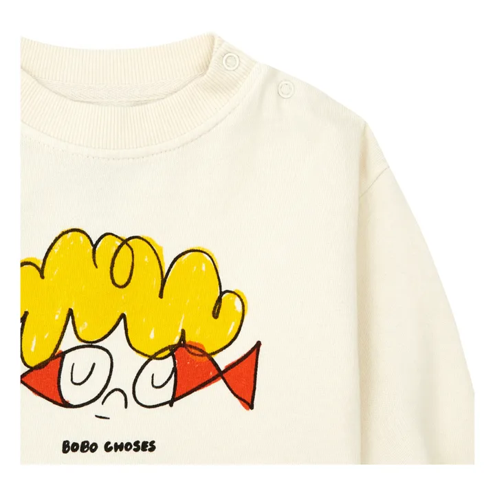 Bobo Choses Exclusivité Bobo Choses x Smallable - Sweat Coton Bio Poissons Bébé | Ecru