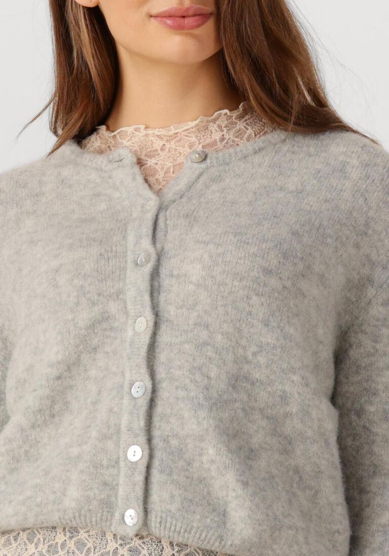 lichtgrijze american vintage vest vitow cardigan