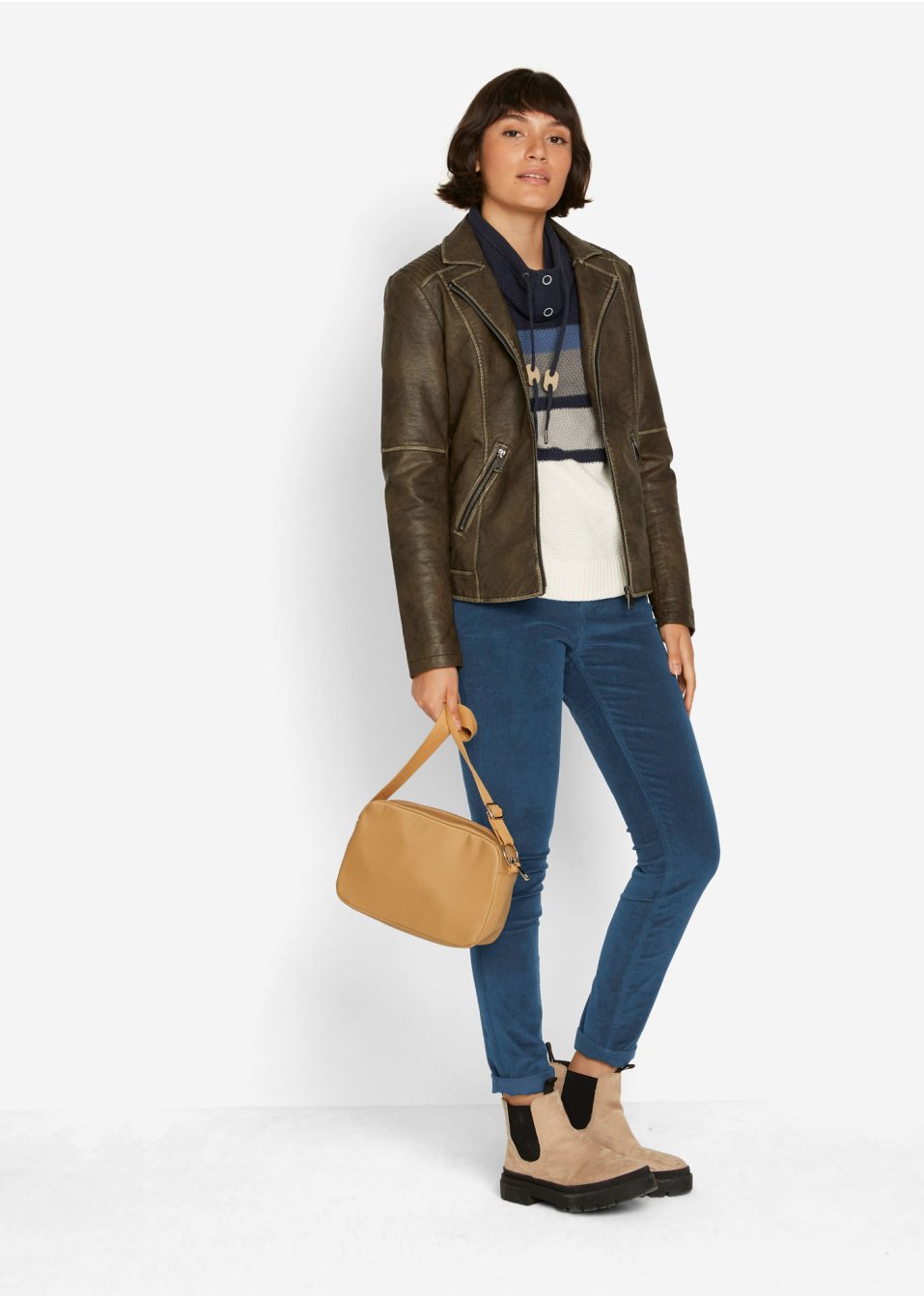 Pantalon velours côtelé avec stretch Skinny