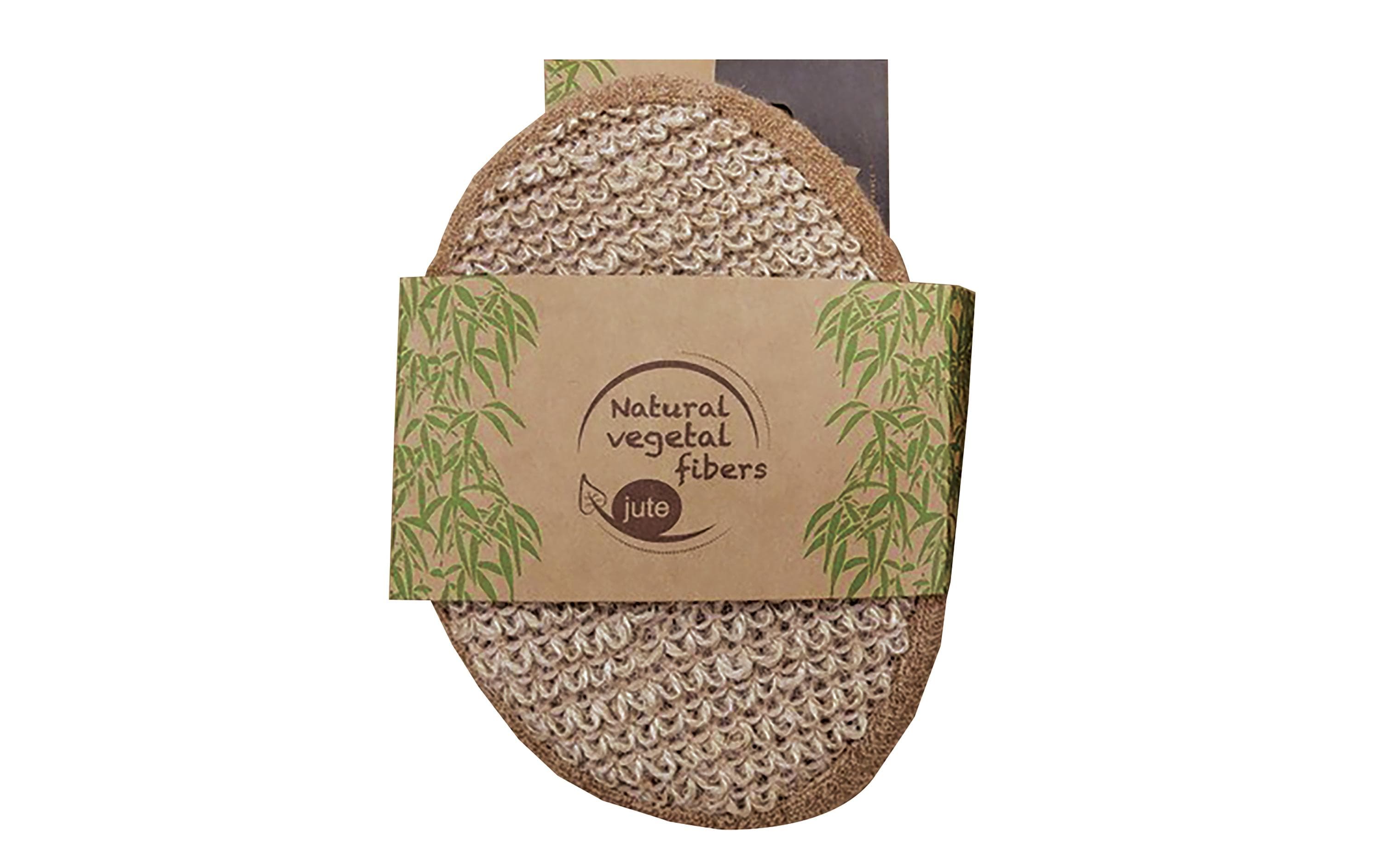 Peelingschwamm aus Jute 17.5 x 10.3 cm, BraunDuschschwamm