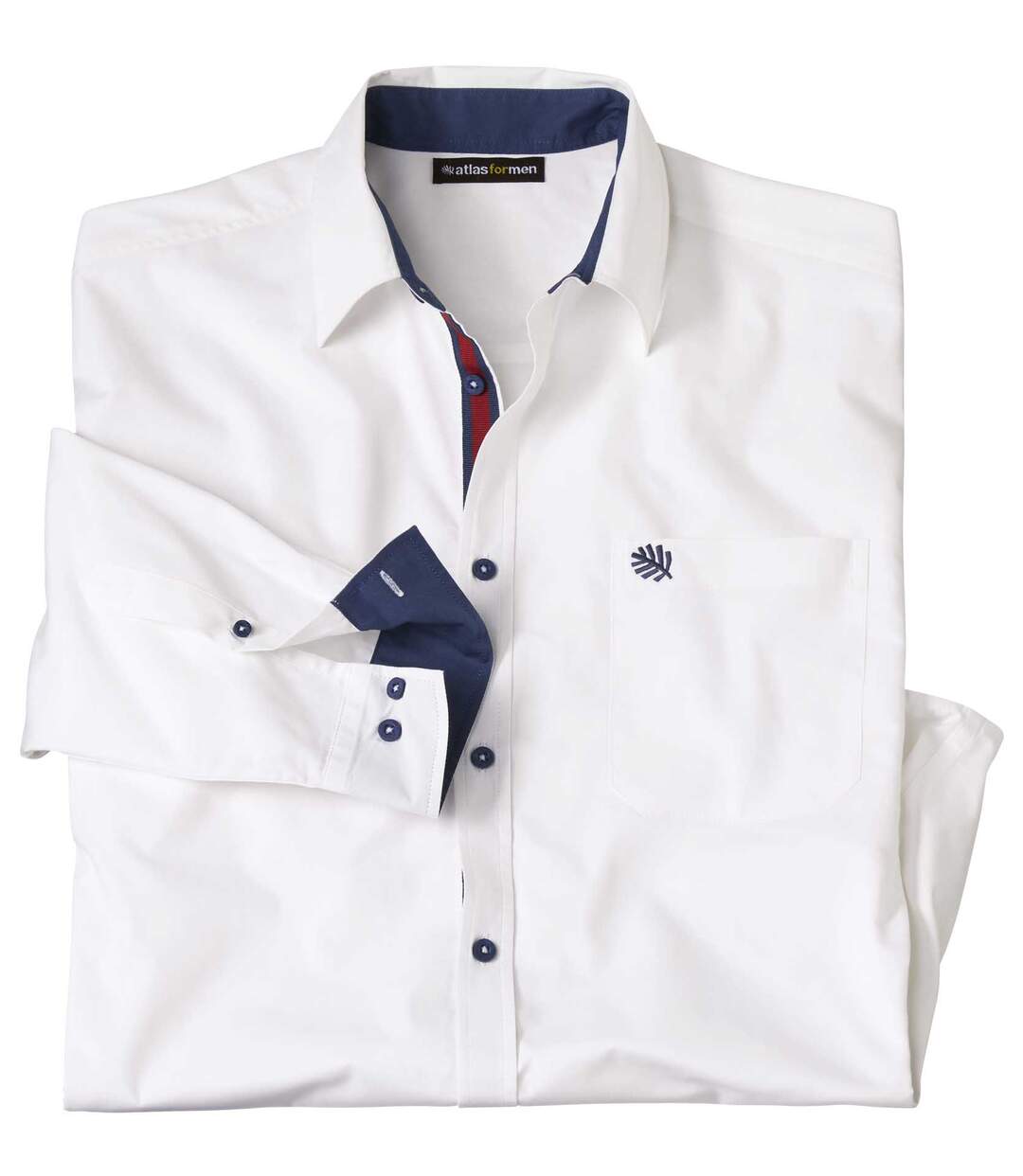 Chemise Popeline Blanche Atlas For Men