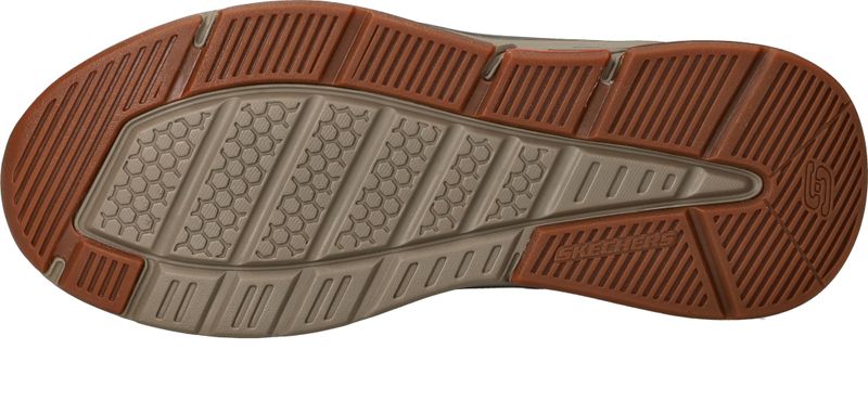 Skechers Relaxed Fit Benago Hombre Waterproof Sneakers Bruin Heren