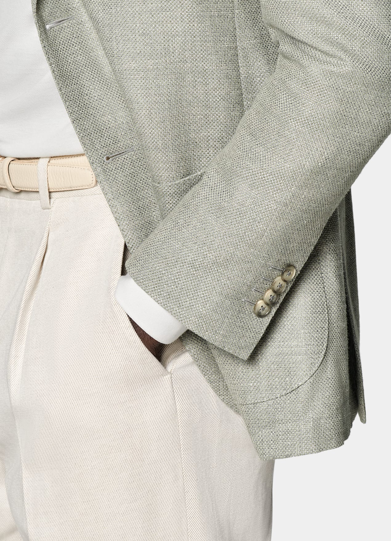 Blazer Havana coupe Tailored vert clair