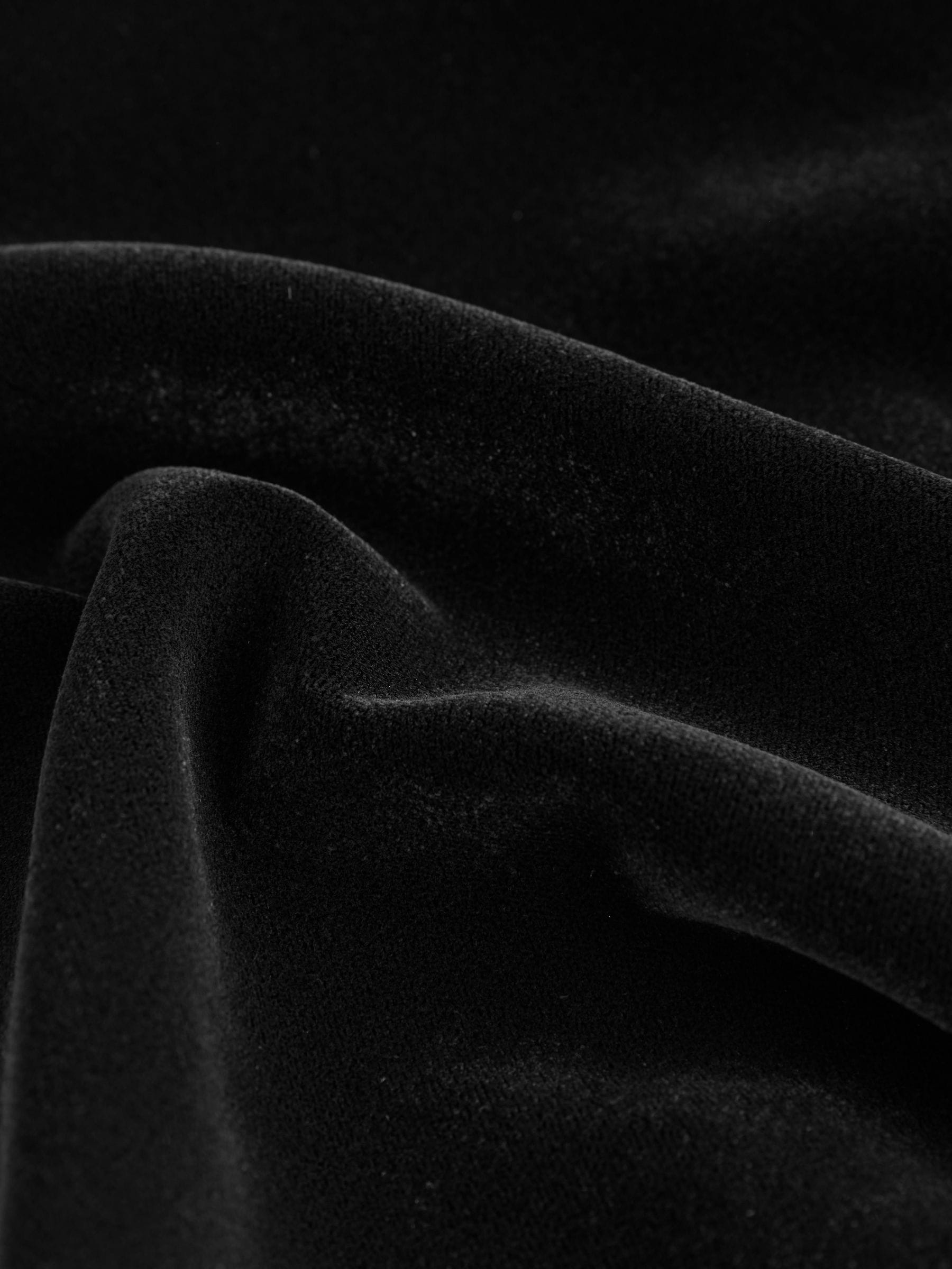 Zwart - Velvet Embelished Bow Long Sleeve Mini Dress