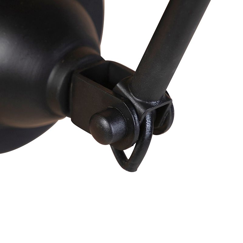 Smart wandlamp zwart verstelbaar incl. Wifi A60 - Wye