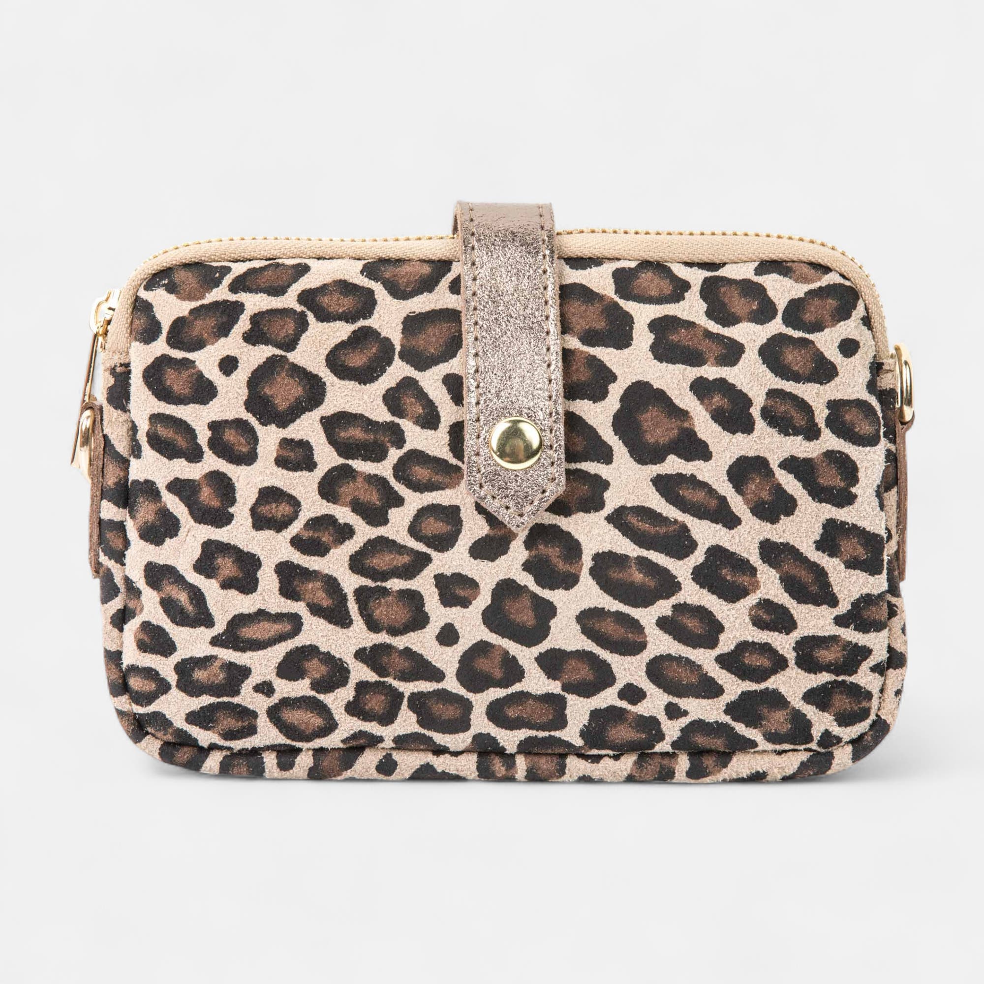 Sac bandoulière en cuir bronze