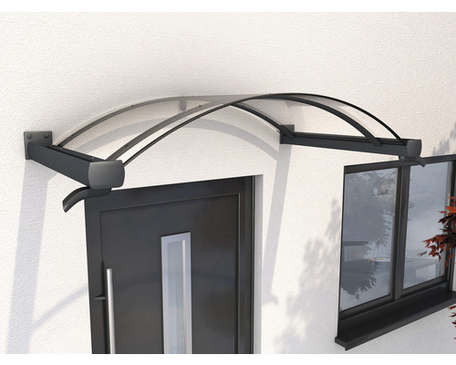 Gutta boogluifel BV/B 160x90 cm antraciet met helder acrylglas