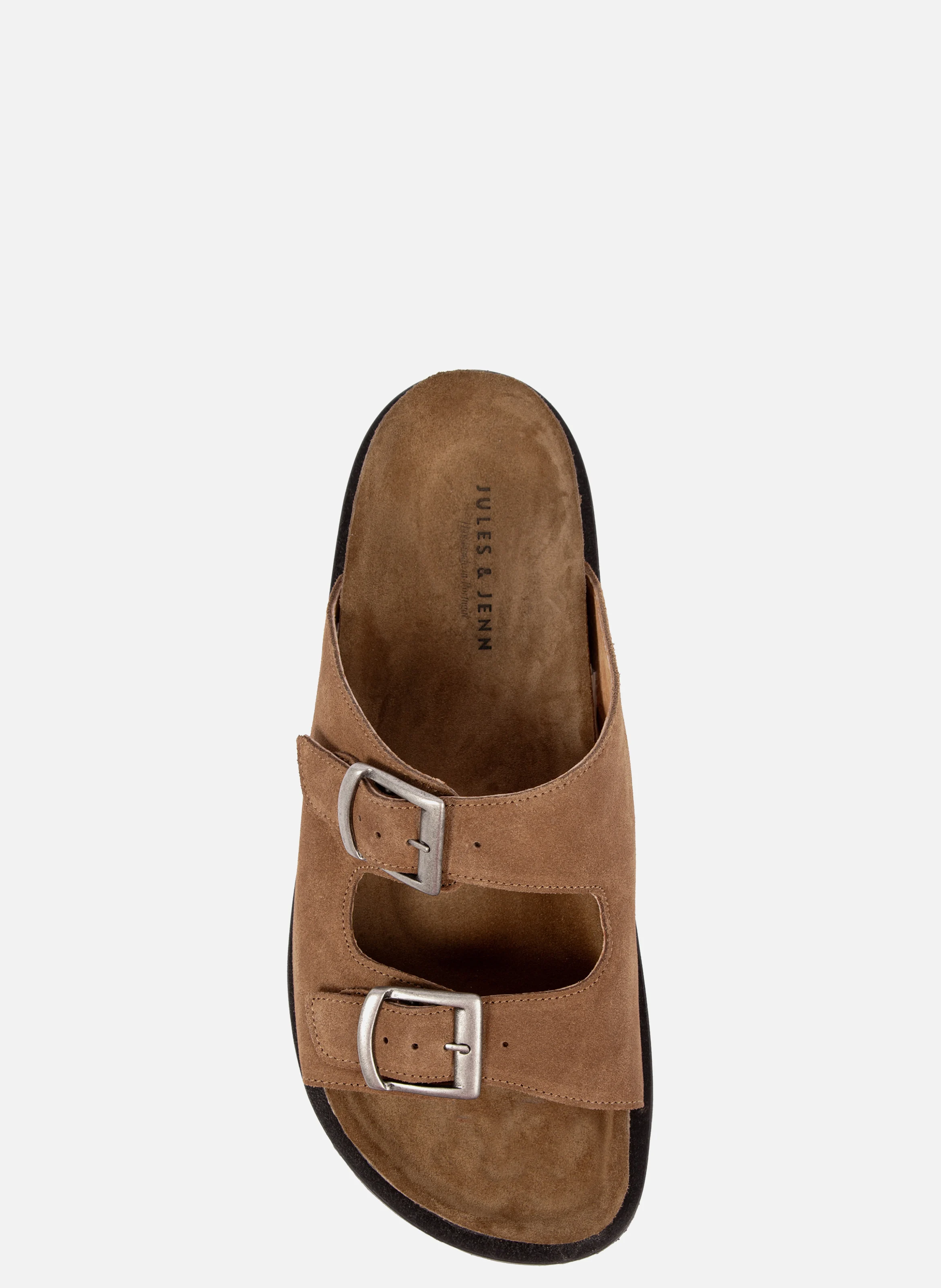 Mules liège cuir daim | Marron
