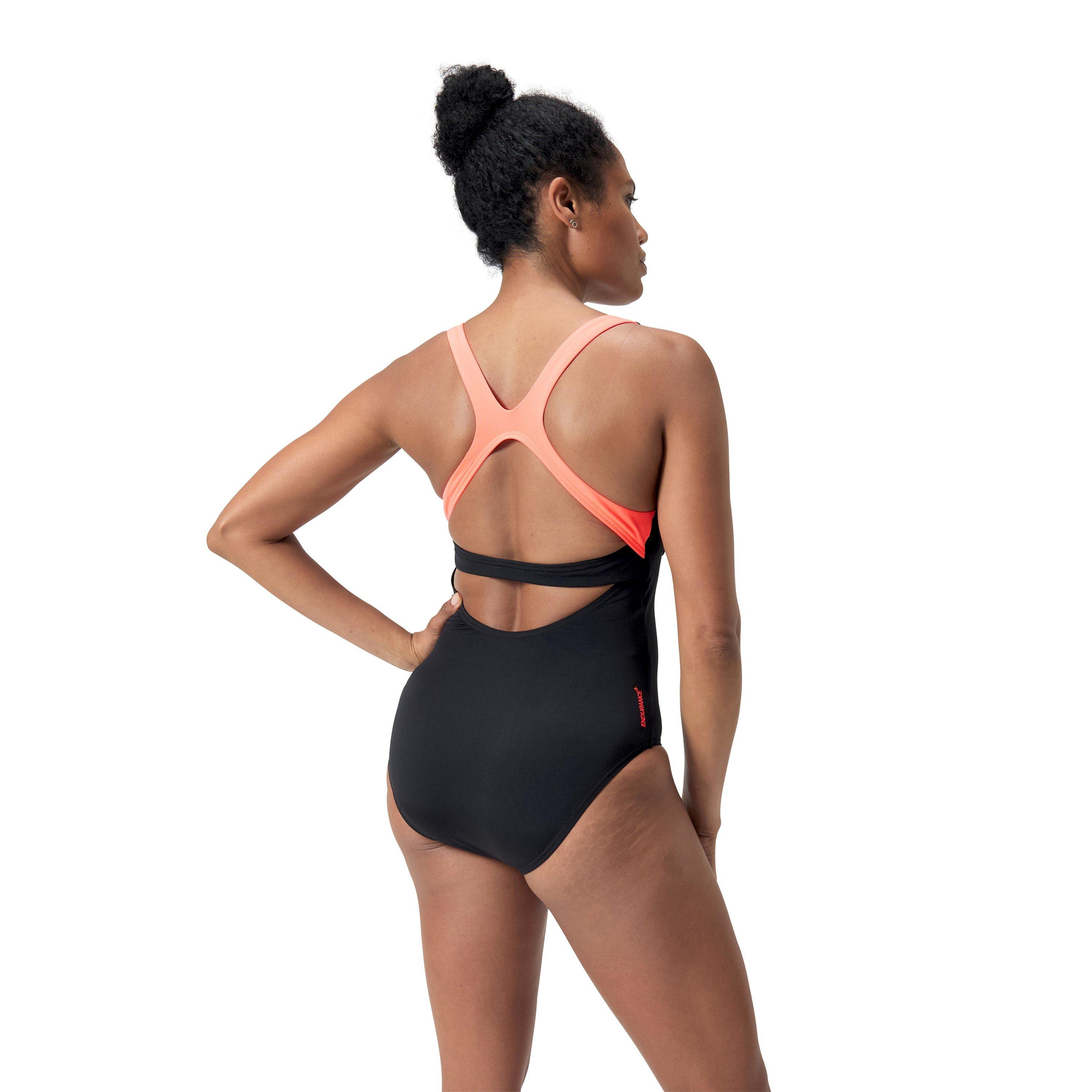 Speedo Womens Flex Band Swimsuit With Built In Swim Bra
