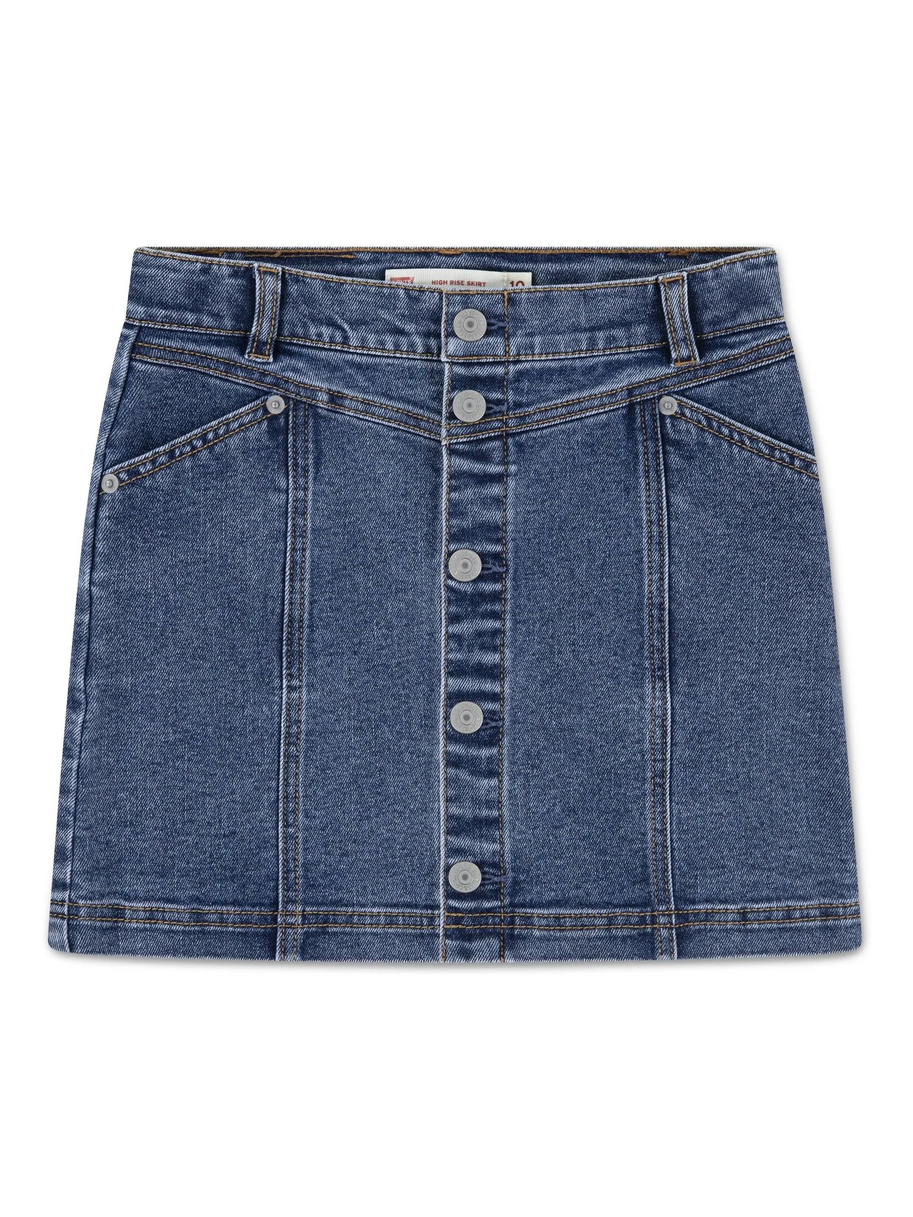 Levi's® Button Front Denim Skirt