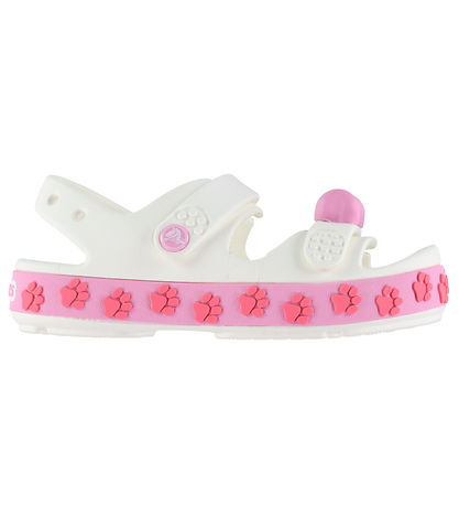 Crocs Sandale - Crocband Cruiser Pet Sandal T - Weiß/Pink Tweed