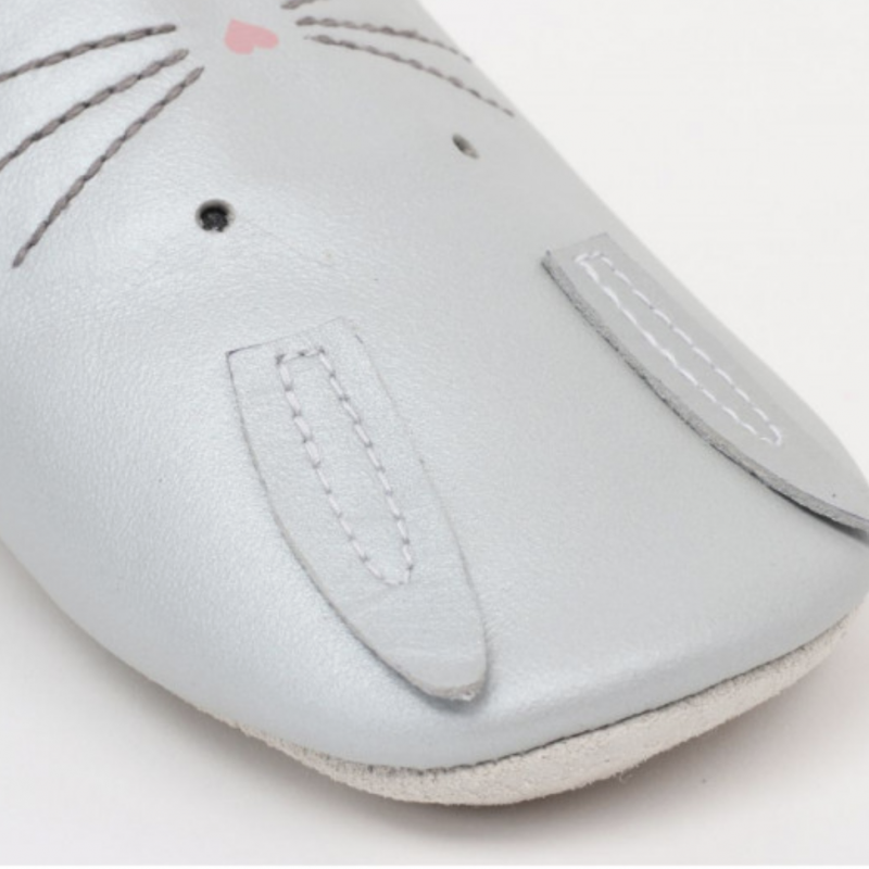 Bobux Bobux chaussons lapin argenté hop
