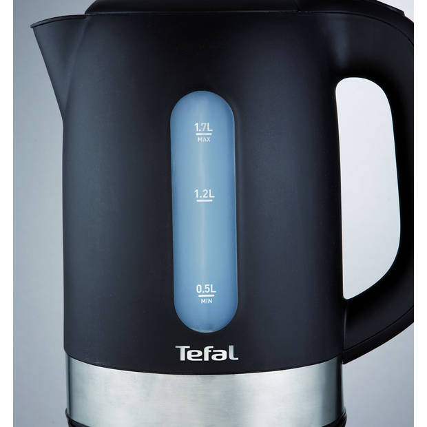 Tefal waterkoker KO3308 mat zwart RVS 1,7L