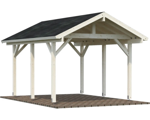 Enkele carport Palmako Robert 11,7 m² 359x510 cm naturel