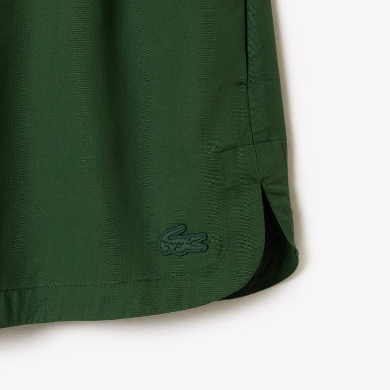 Short fluide en lyocell Shorts - Vert - Lacoste - Femme