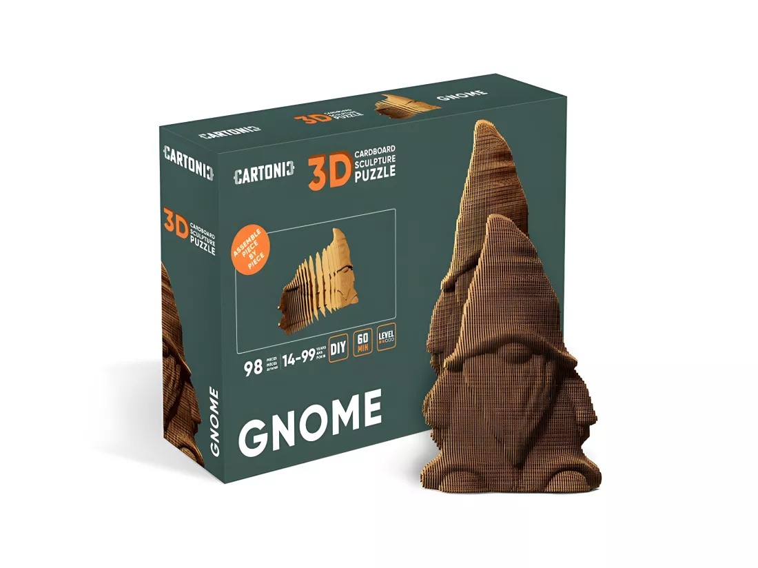 Puzzle 3D Gnome Naturel Cartonic