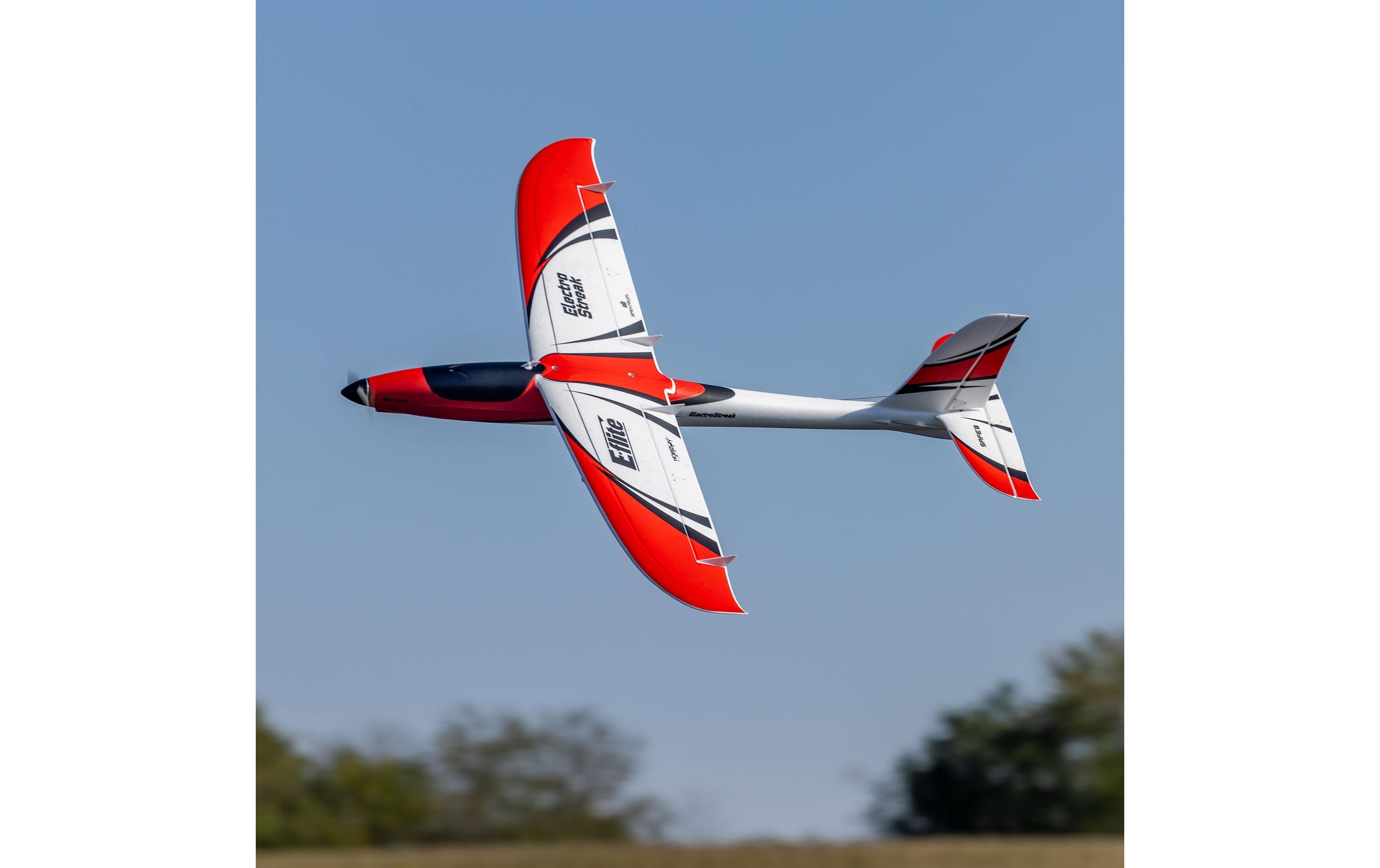 Motorsegler ElectroStreak 1100 mm BNF Basic<br>E-Flite-Flugzeug mit Propellerantrieb