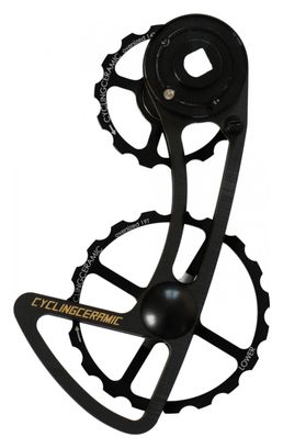 Chape de Dérailleur CyclingCeramic Chape 14/19 pour Shimano Ultegra R8000/8050 - Dura Ace R9100/9150 Noir