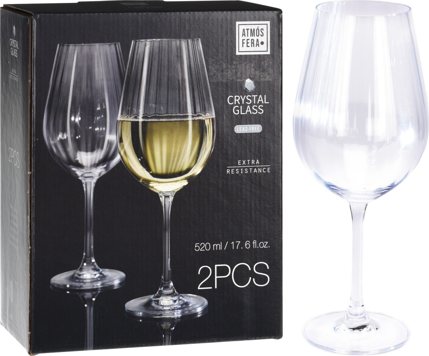 Atmos Fera wijnglas 520 ml 2 stuks