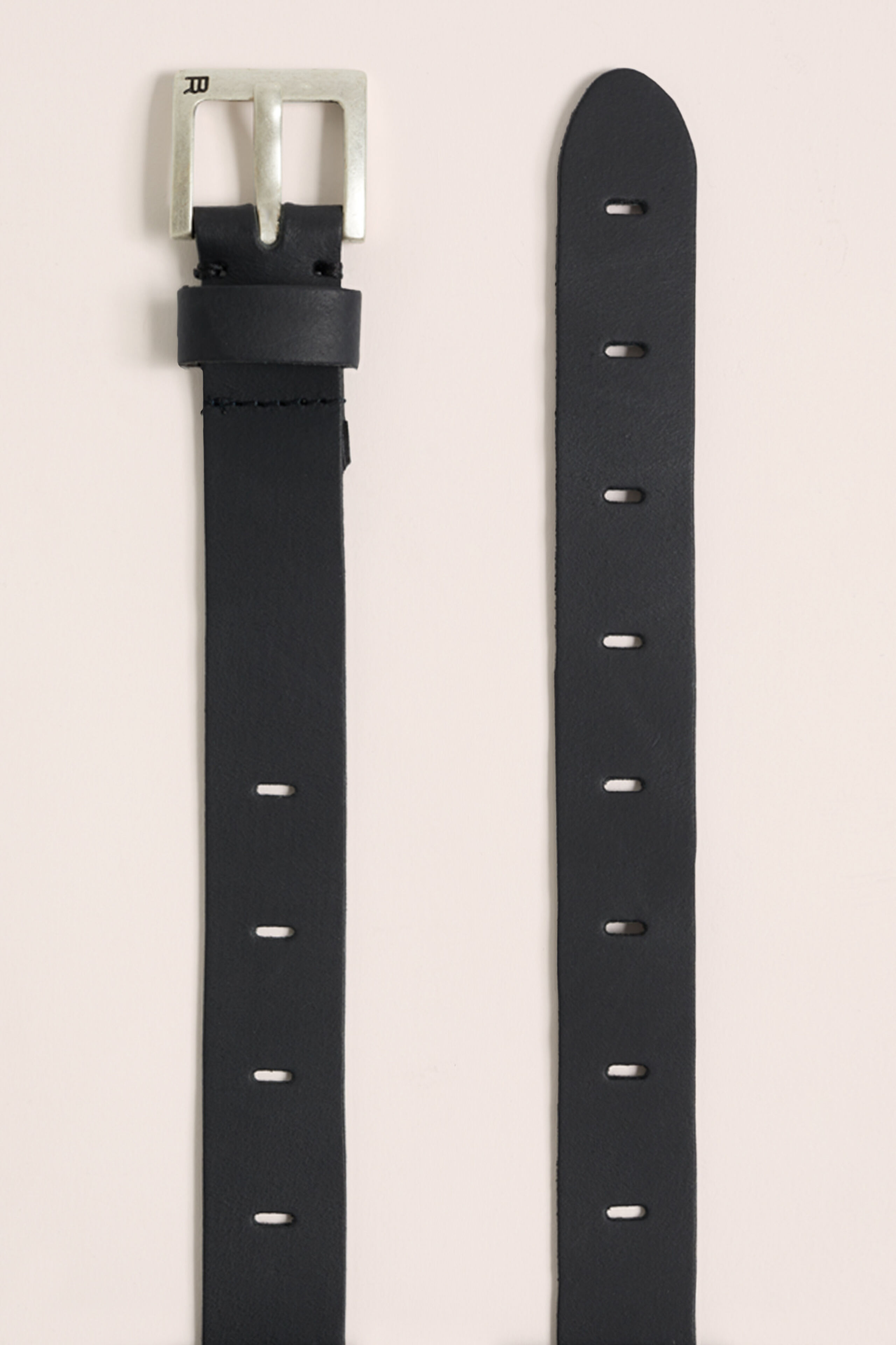 Jongens leren riem WE Fashion Zwart