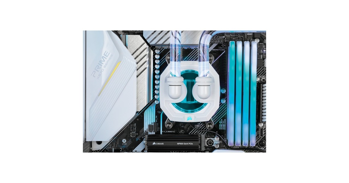 CorsairHydro X series XC7 RGB PRO (1200/1700/AM4) cpu-koeler  (Wit)