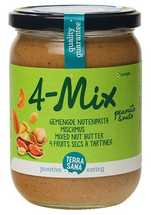 TerraSana 4-Mix Gemengde Notenpasta 500GR