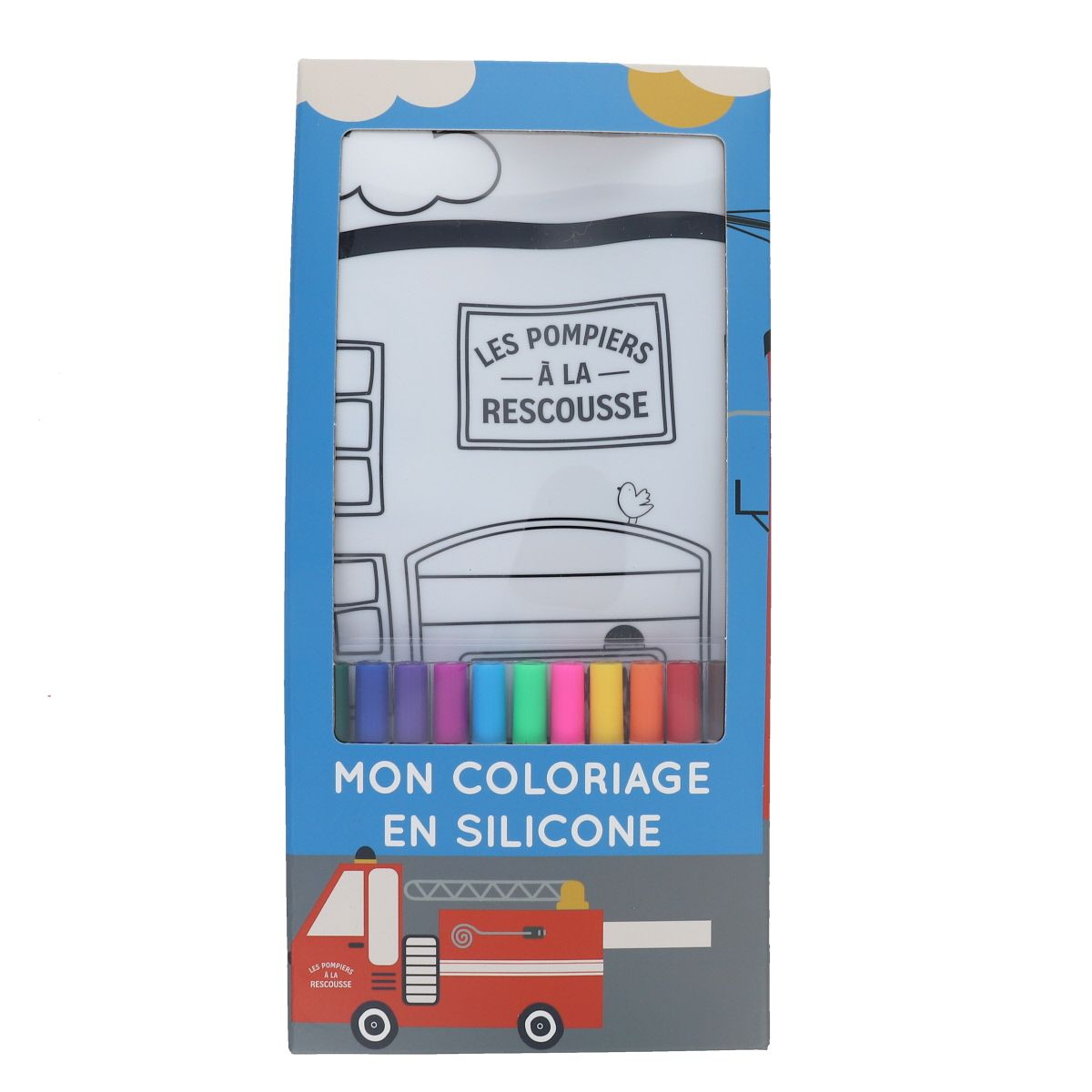 Kit coloriage en silicone pompiers Mercredi et Patati