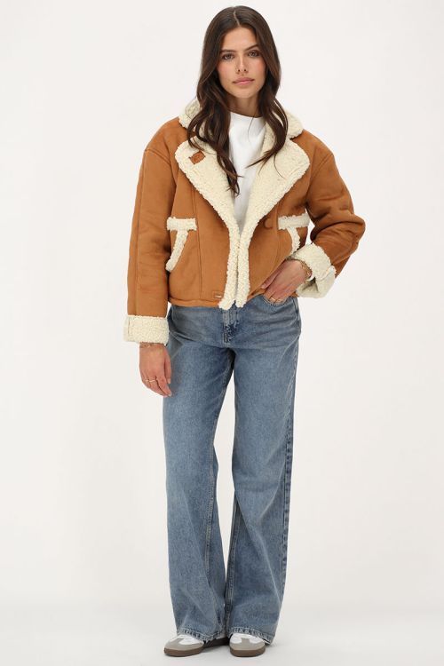 Cognac suède teddy jasje