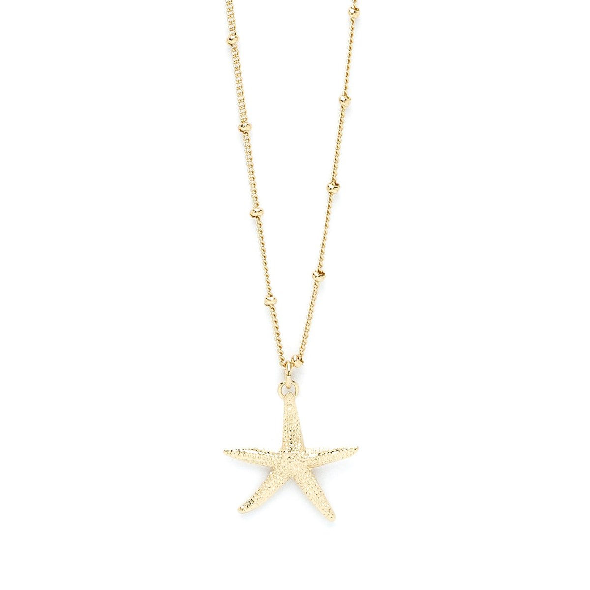 collier étoile doré à l'or fin - CLÉIA