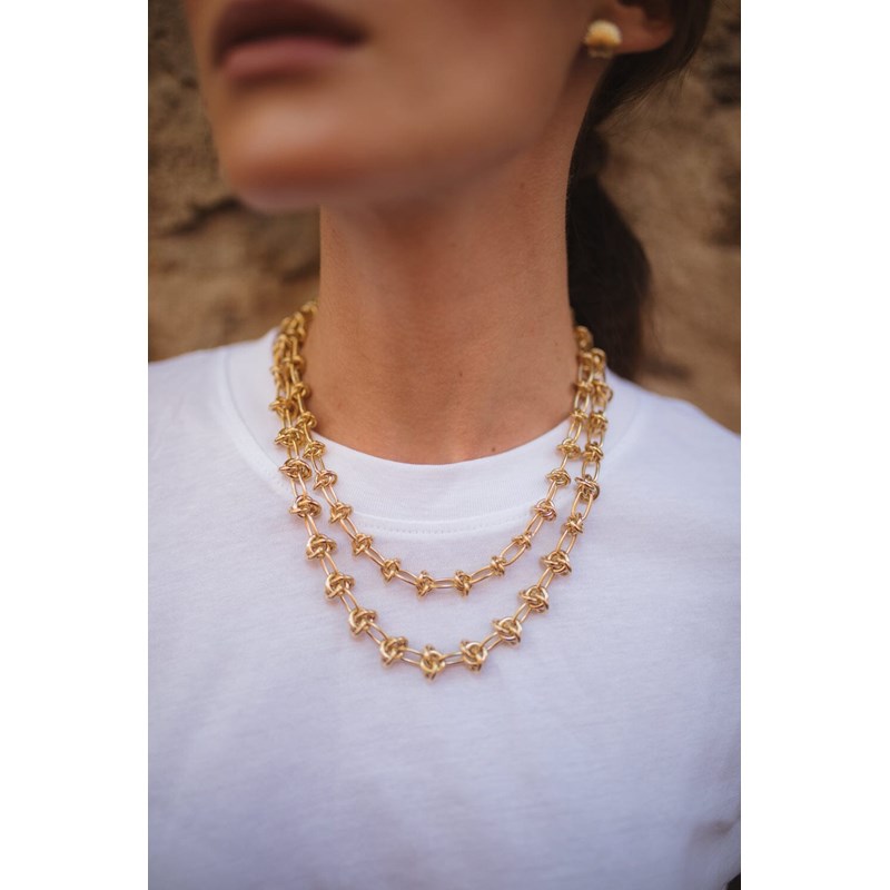 maxi collier plaqué or - ATHÉNA