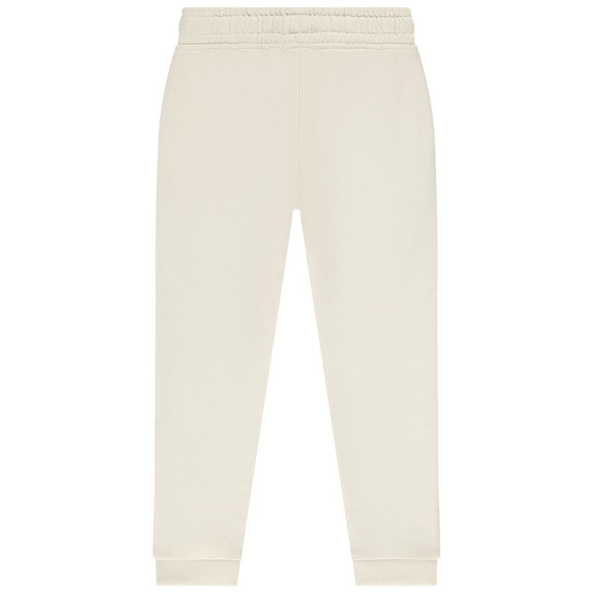 Jogging en molleton uni pour fille - Ecru