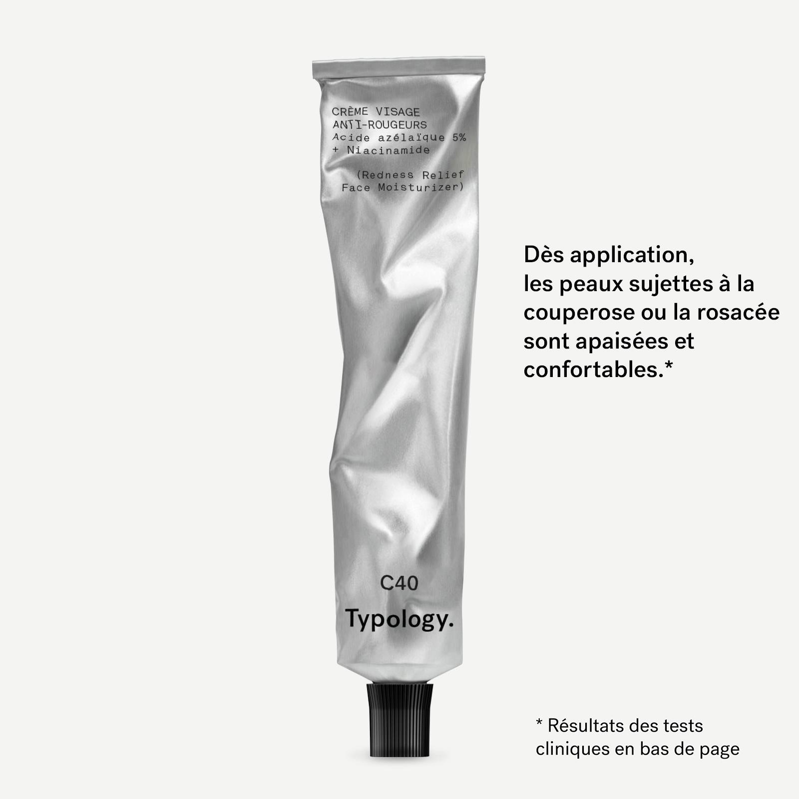 C40 - Crème visage anti-rougeurs<br>Acide azélaïque 5% + Niacinamide
