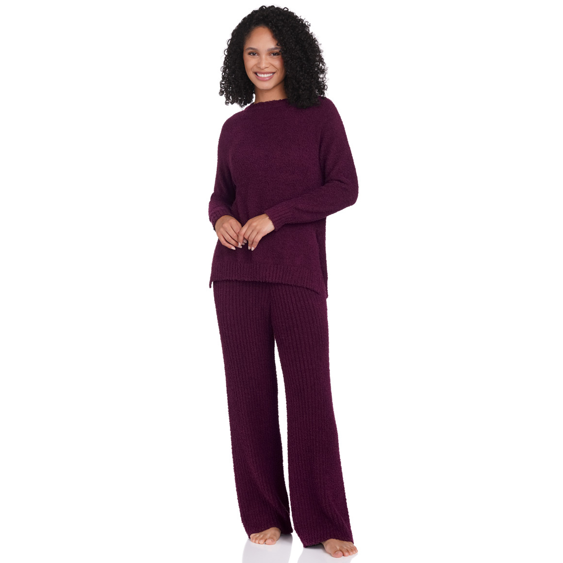 Gina Benotti Damen Pullover in Unifarben lila